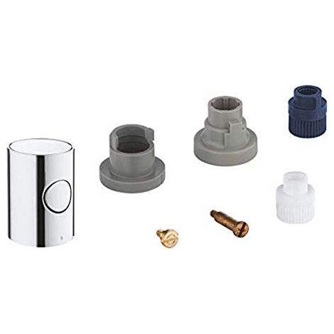 Ricambio manopola metallo termostatica o intercettazione per colonna doccia esterna Grohe 47984000 (1/2)