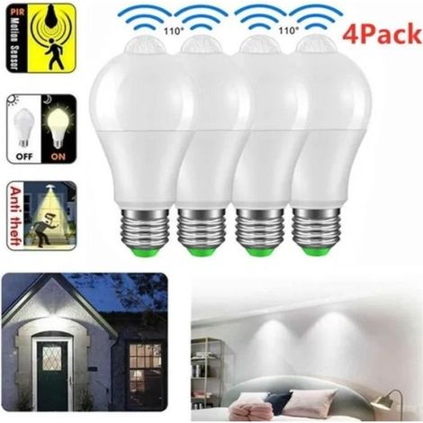 Ampoule LED E27 - LEYTN - 12W - Infrarouge - Capteur de mouvement - Blanc froid 6000K-Ywey (1/5)