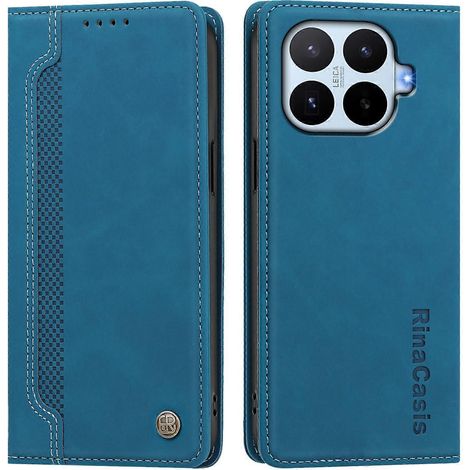 Étui à rabat pour Xiaomi 17T 5G, fermeture magnétique intégrée, texture cuir lisse, porte-cartes. Compatible avec Xiaomi 17T 5G. (1/5)