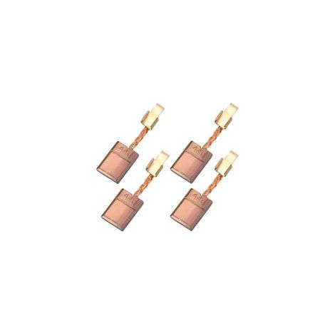 4Pcs Balais de Charbon en Cuivre Brosse À Charbon Outil Charbons pour perceuses pour MAKITA CB-440/ CB-448 CB-436/195021-6/194427-5/194159-4 18V BHP458 BHP454 (1/4)