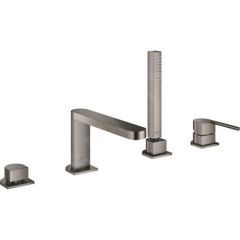 Grohe Plus - Mitigeur au bord de baignoire 4 trous, Hard Graphite brossé 29307AL3 (1/4)
