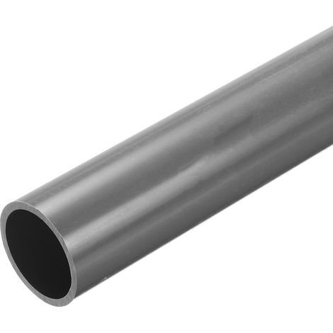 2Pcs Tube PVC Rigide Rond 34mm ID 40mm OD 30 cm de Long Haute Résistance pour Tuyau d'Eau, Aquarium, Réservoir à Poissons, Serre de Jardin, Gris (1/5)