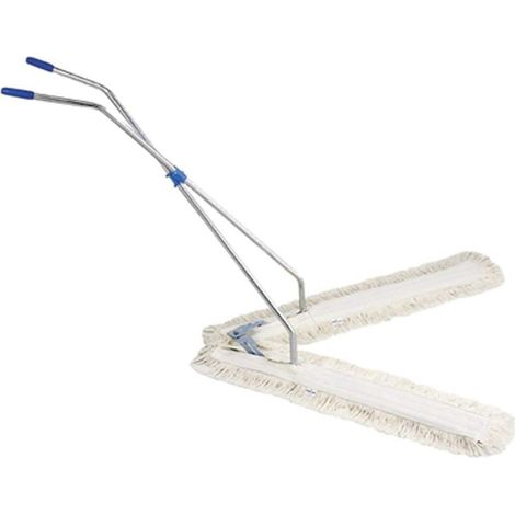 2 Balai Ciseaux, 100 Cm, Franges Coton, Manche Inclus, Pour Gymnase Et Hall (1/2)
