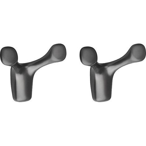 Wandmontierter Hornhaken, Haken für Badezimmer, Schlafzimmer, Wohnzimmer, Wohnaccessoires (2er-Set) (1/5)