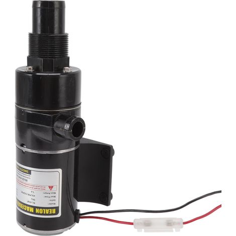 Pompe à eaux usées anti-obstruction, à broyeur efficace et à protection multiple, pour toilettes, camping-car, yacht et cuisine (24 V). (1/5)