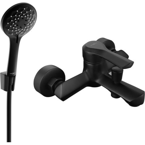 Mexen Sabre R74 Wannenbatterie mit Brausegarnitur, Schwarz - 7213R74-70