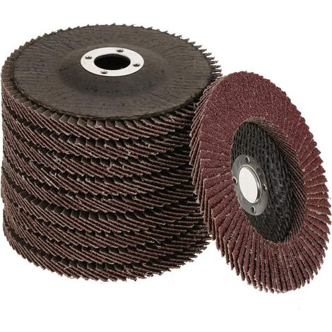 Disque de ponçage pour meule de polissage à lamelles grain 60 100 x 6 x 16 mm 10 pièces (1/5)