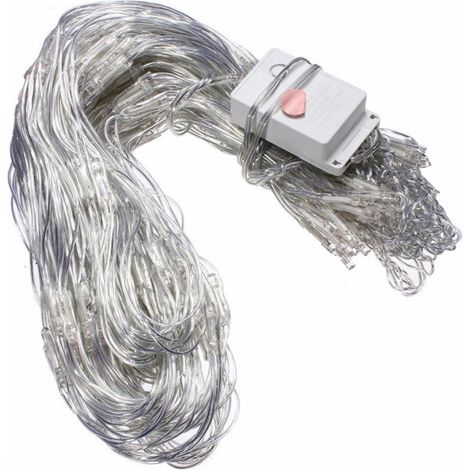 1 Guirlande lumineuse, 320 LED, Filet 3x2m, 8 modes, Étanche, Extérieur, Jardin, Fête (1/5)