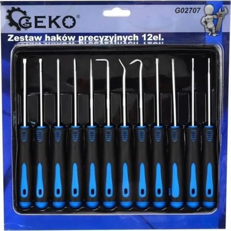 Destornillador de precisión Geko g02707 12 piezas acero CrV