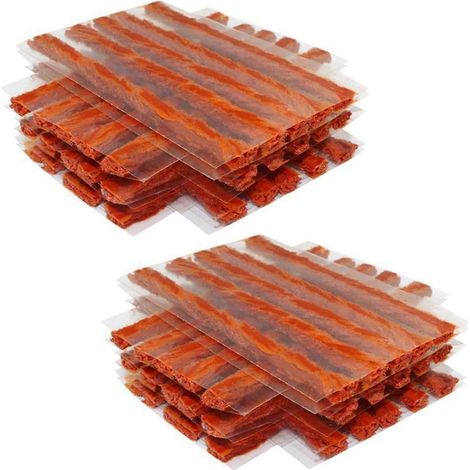 100 bandes de réparation de pneus, bouchons en caoutchouc pour la réparation de pneus, réparation de pneus tubeless (1/5)