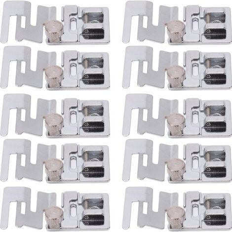 Set mit 10 elastischen Nähfüßen aus Edelstahl, rostfrei, präzise Größe, für Nähmaschinen (1/5)