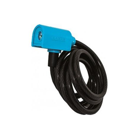 CAVO BLINDATO A SPIRALE BLU - 185 CM