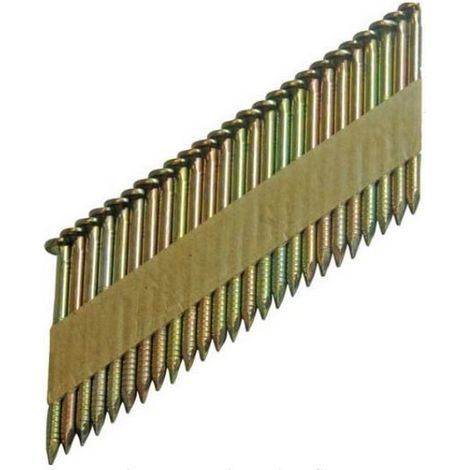 Lot de 2500 clous de charpente annelés galvanisés 2.9 x 50 mm – Tête plate pour assemblage bois – Résistance à la traction accrue – Fixman