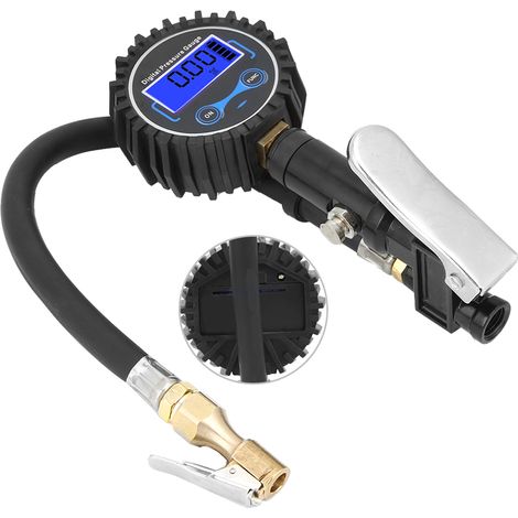 Digitaler Reifenfüller mit Manometer, LCD-Bildschirm, Licht und automatischer Aufblasfunktion (1/5)