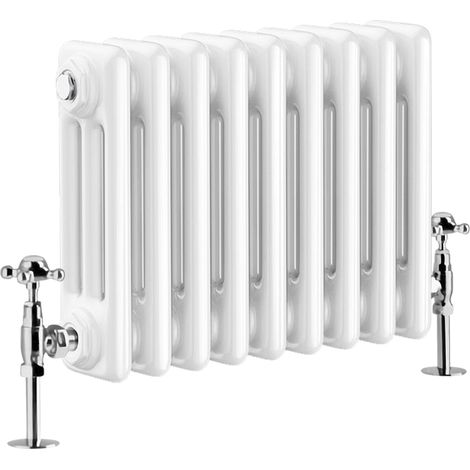 Warmehaus Traditional Triple Column White Radiator 300 x 425mm (1/4)