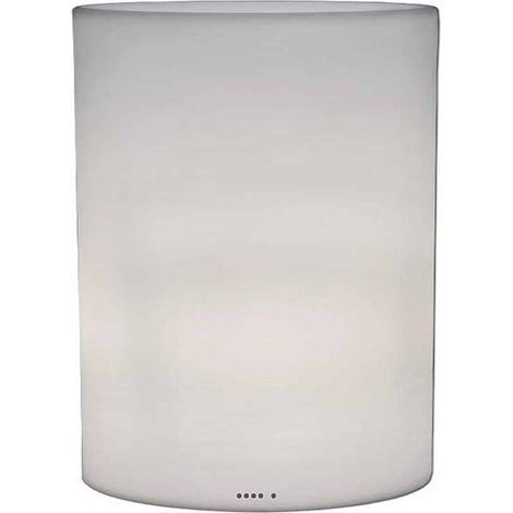 LUMITUBBI Blanc D35 H 38 CM intérieur / extérieur Rotomoule