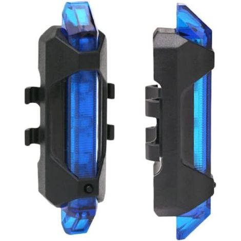 Rear Bike Light, Waterproof Bicycle Tail Light for Bikes, LED Mountain Bike Tail Light, 2 Pcs (Blue) (1/5)