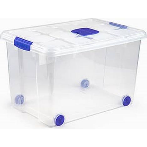 PLASTICFORTE caja plastico n4 55 litros 11121 , Caja plástico n4 55 litros 11121Fabricado en plástico de alta resistenciaPerfecta para guardar su cosasIncluye cierre he