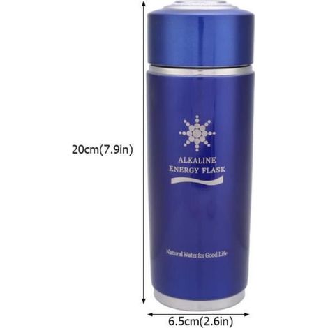 BOYOU Bouteille d'Eau Alcaline Nano Balance Avec 1 Filter Core Bleu (1/4)
