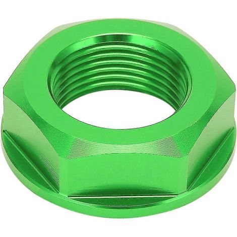 Écrou d'axe de roue arrière de moto M22x1,5 en aluminium, remplacement pour Kawasaki KX125 2003-2008, vert-FFY (1/5)