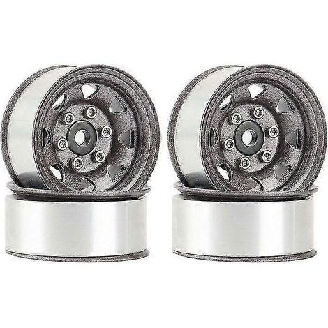 4 x 1,55" Metall-Beadlock-Felgen für 1/10 RC Crawler-Cars Axial Jr 90069 D90 CC01 LC70, 3 (1/5)
