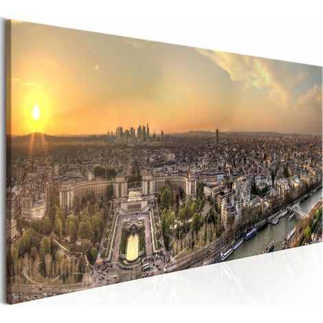 Tableau vue depuis la tour eiffel étroite - 150 x 50 cm (1/4)