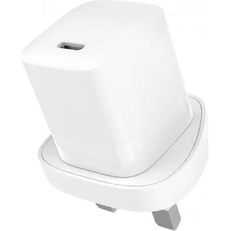 Compatible avec un chargeur rapide USB-C 30 W 3 A et une prise Dubaï, blanc. (1/5)