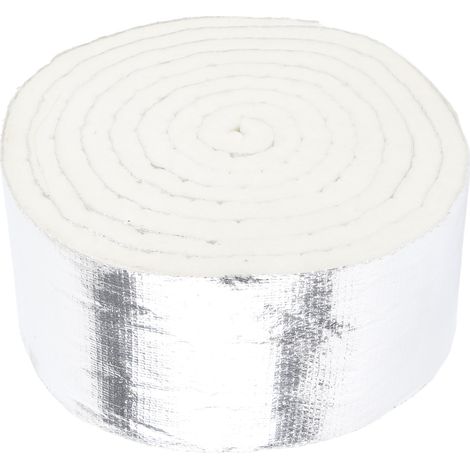 Ortviai Ruban d’isolation thermique 1000 °C IMPA813872 en feuille d’aluminium pour tuyaux, 100 x 12 mm x 3,3 m (1/5)