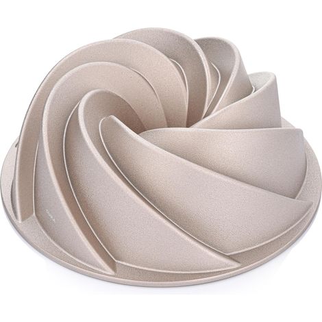 Molde espiral de aluminio para pasteles de 24 cm, elegante color dorado, Godis duka (1/5)