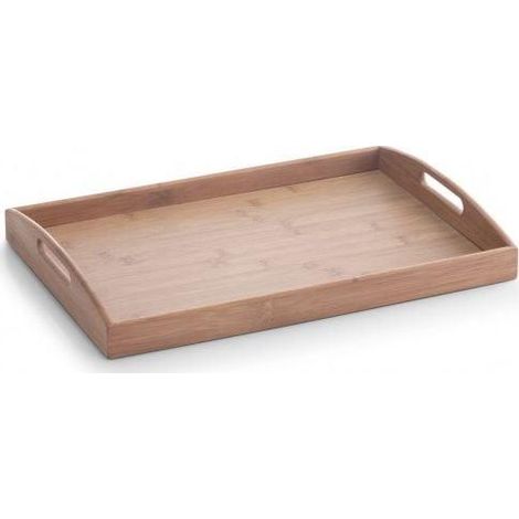 Vassoio in Bambù Zeller 44 x 30 cm con Maniglie Confortevoli