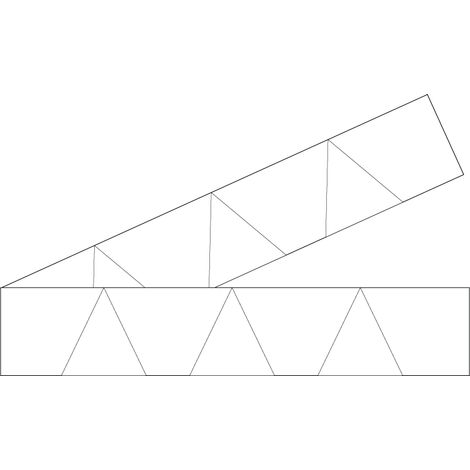 Lot 2 bandes 52mm x 1m - Triangles Blanc - 4640310 (1/2)