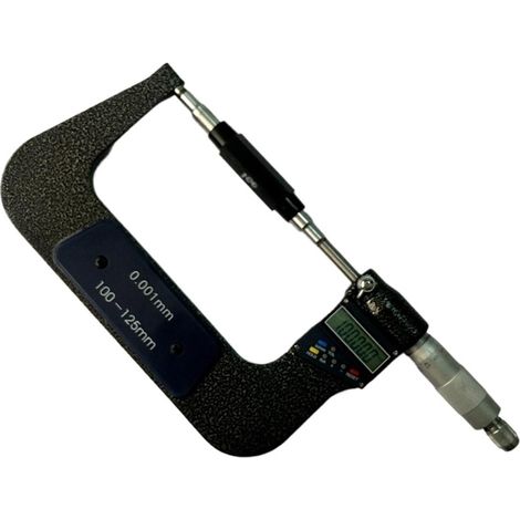 Micromètre Micromètre numérique électronique 0,001 mm Micromètres extérieurs 100-125 mm Calibre à coulisse 4-5" Outils de mesure à pointe en carbure (1/5)