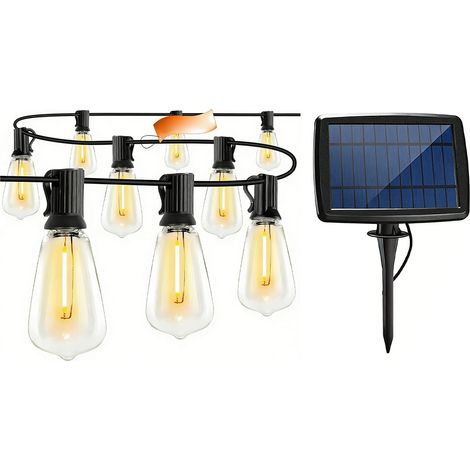 Luci a stringa solari Toivize ST38 - 10,5 m 32 LED - Impermeabili con telecomando USB - Per esterni, giardino, patio, campeggio, feste, Natale (1/5)