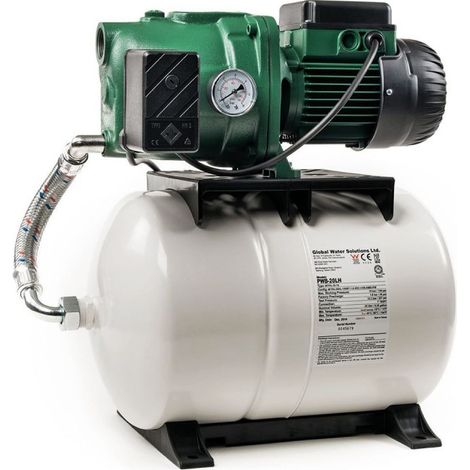 Surpresseur 24L DAB AQUAJETGWS10220M - Réservoir horizontal à diaphragme avec pompe a eau 0,75 kW jusqu'à 3,6 m3/hmonophasé 220V (1/2)