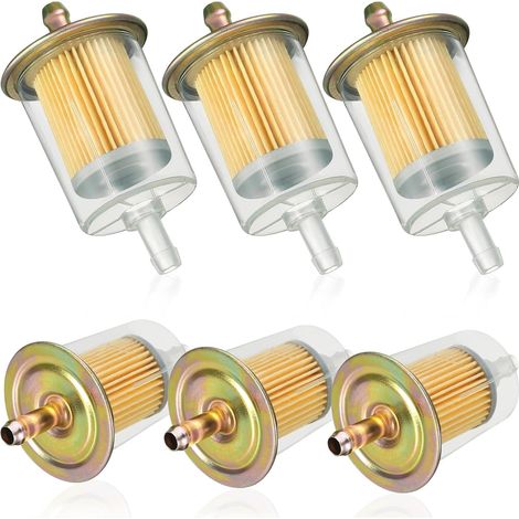 Filtres à Essence 6 mm, Filtre Gasoil Universel Filtre à Carburant,6 Pcs (1/5)