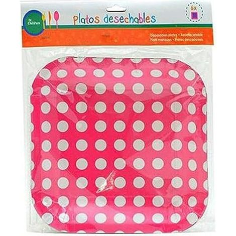 Assiettes BigBuy Party - Multicolore - Standard - Assiette plate - Compatible lave-vaisselle