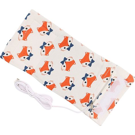 Chauffe-biberon portable USB pour voyage, avec thermostat et couvercle chauffant (Fox) (1/5)