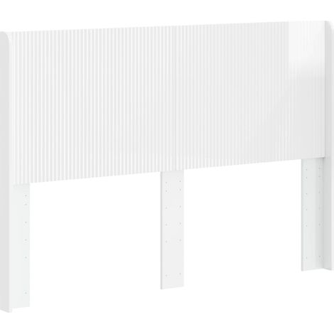 Maison Exclusive - Testiera Letto Bianco Lucido Legno ingegnerizzato