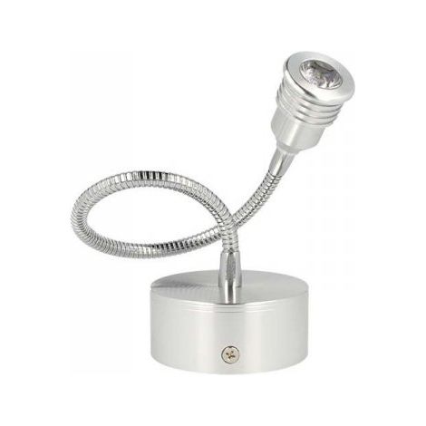 Applique Faretto Lampada Led Da Parete Muro Flessibile Bianco Caldo 1W 220V (1/3)