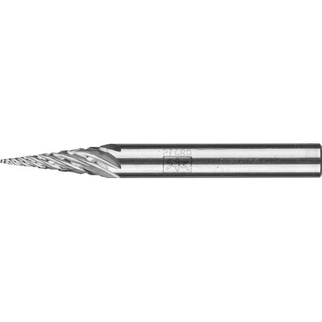PFERD TOOLS Hartmetall Hochleistungsfrässtift STEEL Spitzkegel SKM Ø 06x18 mm Schaft-Ø 6 mm für Stahl (1/3)