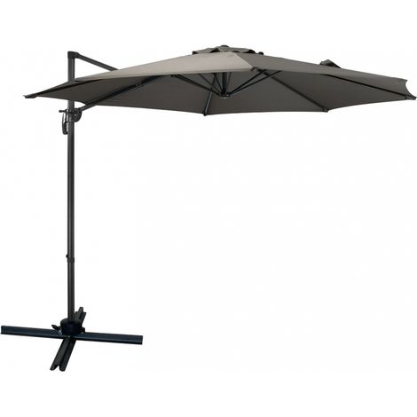 Parasol décentré - Aluminium - Gris Anthracite - D3m ESSENCIEL GREEN