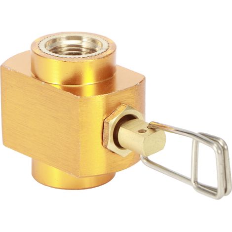 Adaptateur pour réchaud de camping extérieur G1/4 DN8, adaptateur de valve de remplissage de gaz, accessoire pour réchaud à gaz (1/5)