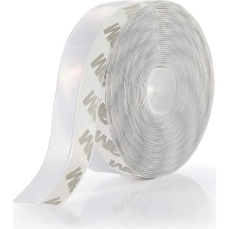 Silicone Sealing Strip, Self-adhesive Door Bottom Seal Strip Door Weatherstrip Door Bottom Seal Waterproof, Windproof, Dustproof, Noise-reducing (35mm x 5M)