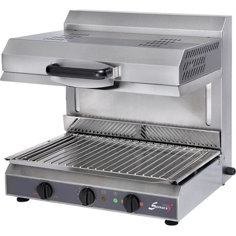 Salamandre électrique vitrocéramique PRO, 4 positions, avec système de détection, 3000 W, 220 V - MONO