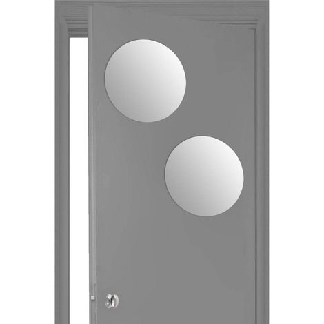 Lot de 2 miroirs rond adhésifs - D 40 cm - Verre - Livraison gratuite (1/5)