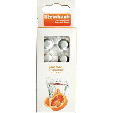 Steinbach Nachfüllpackung Testgerät Chlor / pH -Wert Pool Wassertest Tabletten