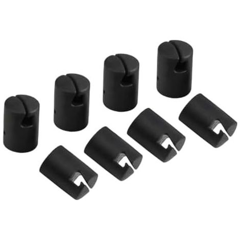 8-teiliges Trampolin-Endkappen-Set, Abdeckungen für die Sicherheitsnetzstangen, Netzabdeckung für die obere Stützstange, Schutzkappe, Trampolinstange für 25 mm (1/5)