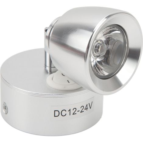 Lampe de lecture LED 12V-24V Blanc chaud Haute luminosité pour camping-car, camion, caravane, bateau, yacht, Argent (1/5)
