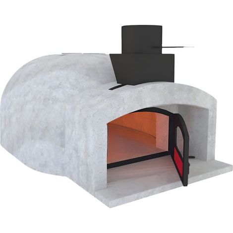 Forno legna artigianale diametro 80 cm super capienza 4/6 pizze cottura diretta