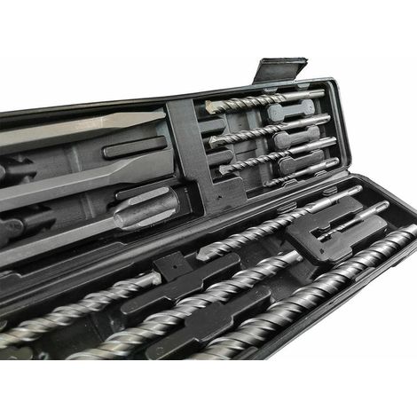 SET TRAPANO E SCALPELLO SDS PLUS IN VALIGETTA 12 pz. (1/3)